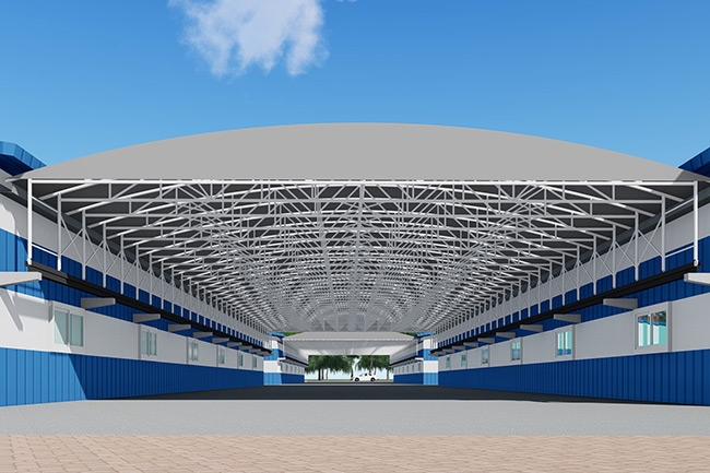 厂房过道伸缩棚