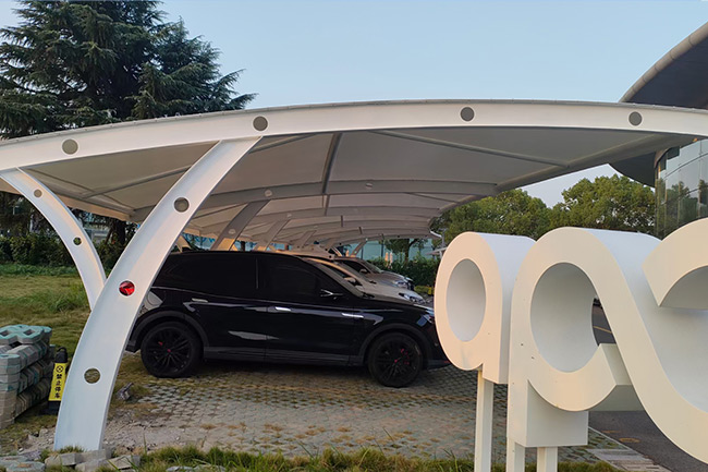 Y字型膜结构车棚